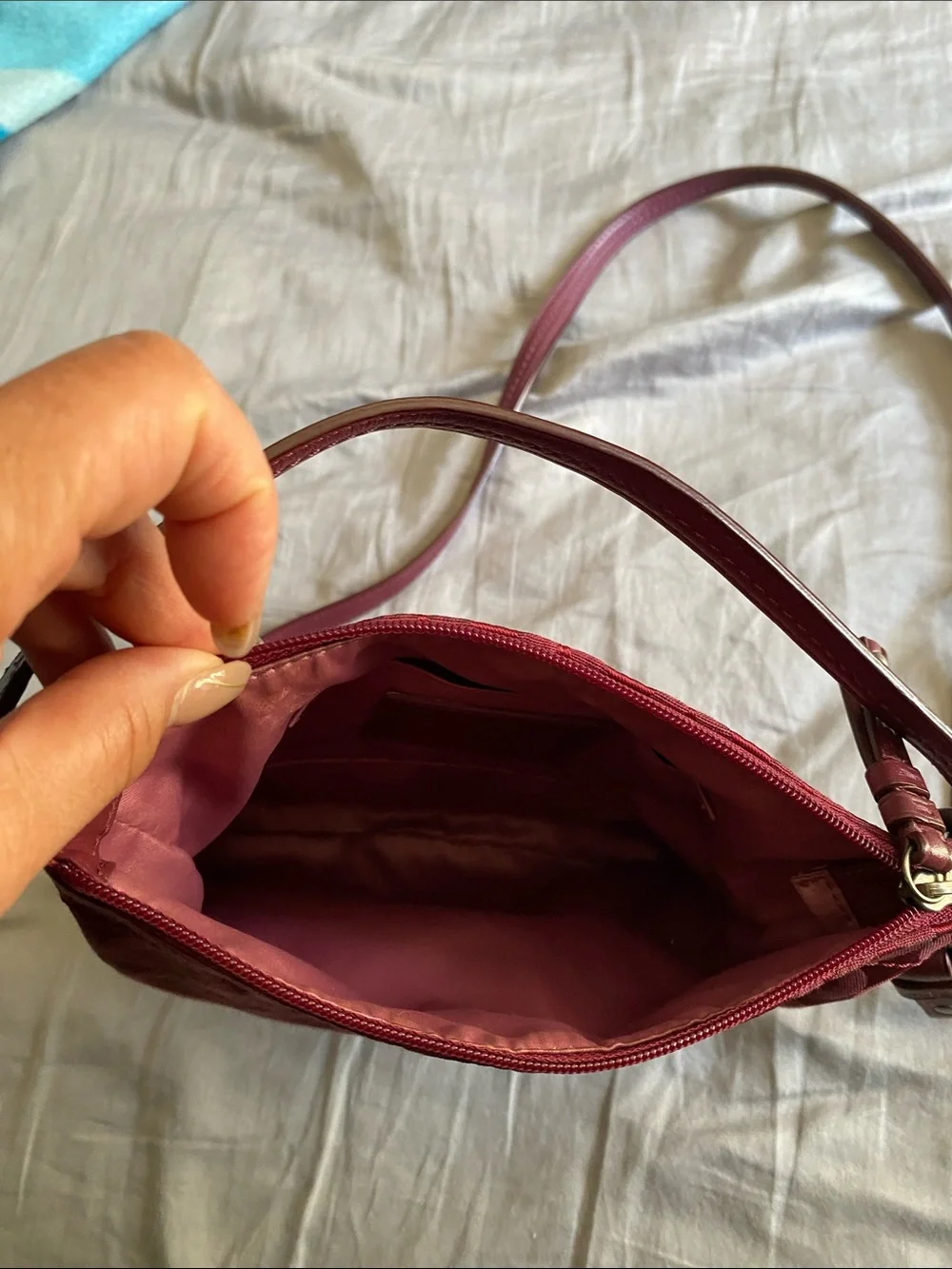 Coach Red Signature Monogram Crossbody Bag